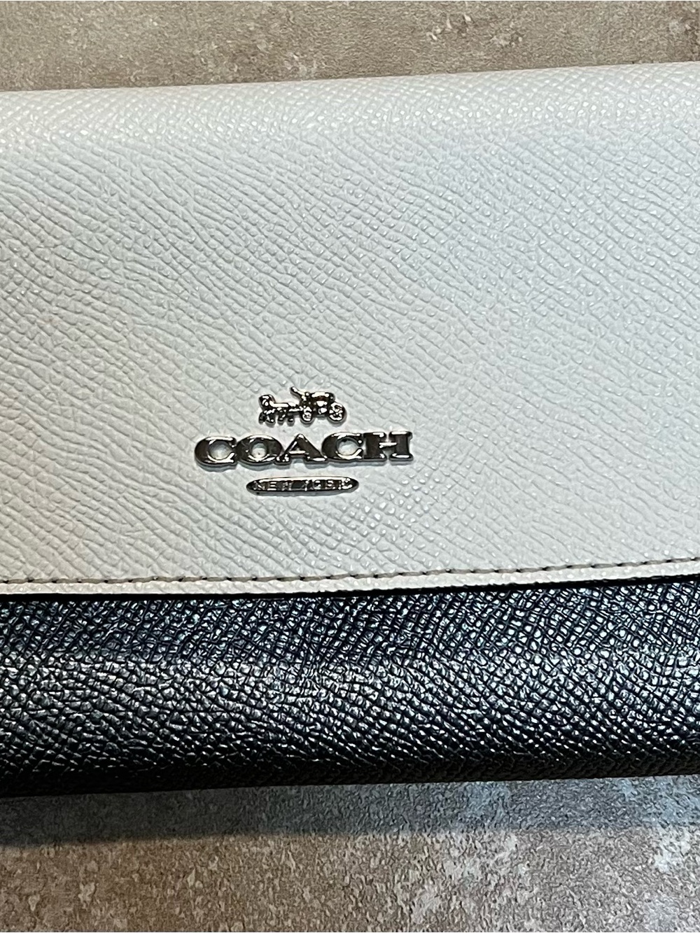 Coach Two-Tone Leather Wallet